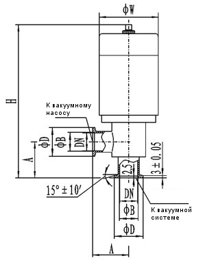 Клапан вакуумный газовый электромагнитный DDC-JQ32B